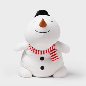 NEW limited edition pillowfort Snowman Weighted Plush Kids’ Pillow White